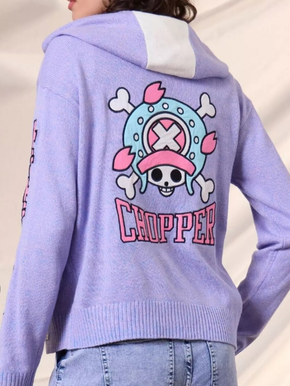 One Piece Chopper Sweater Jacket With Zipper